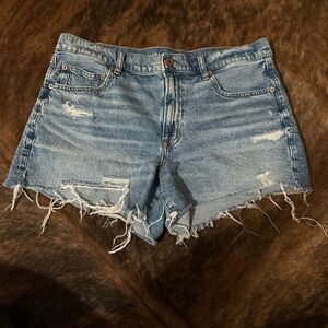 American Eagle Outfitters Vintage Blue Ripped Jean Shorts